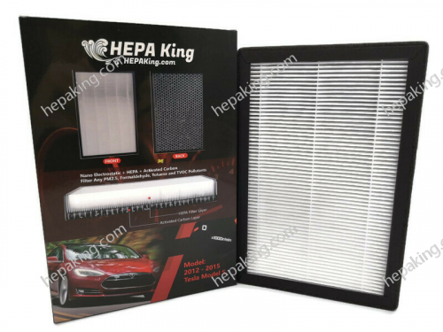 (Activated Carbon) Tesla Model S Pre-Facelift 2012-2015 Cabin ac filter HEPA + Nanocrystalline Cabin ac filter