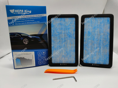 HEPA King  Tesla Model Y 2020 - Now Cabin ac filter HEPA + Nanocrystalline  Cabin ac filter