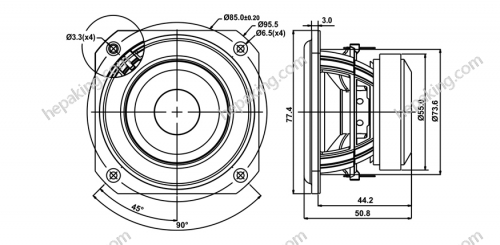 3in SB10PGC21-4 - SB acoustics