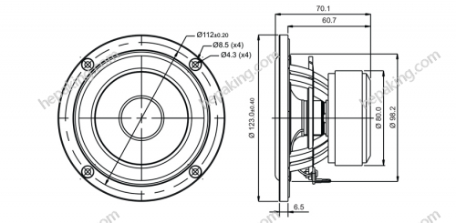 4in SB12CACS25-4 - SB acoustics