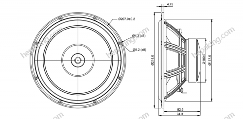 8″ SB20FRPC30-8 - SB acoustics