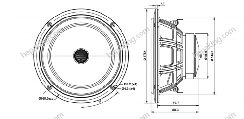 6in-SB16PFCR25-4-COAX  - SB acoustics